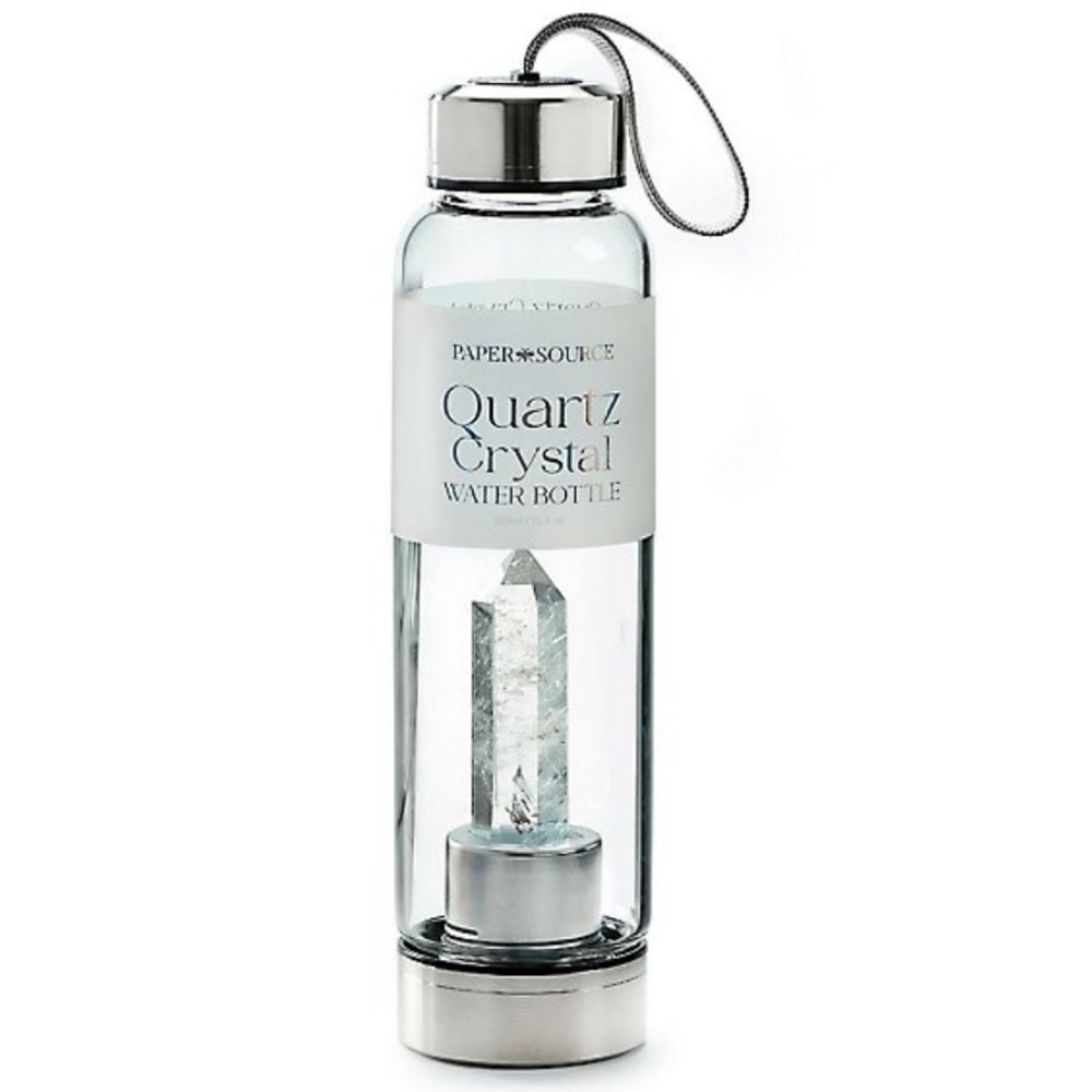 ❤️BUY 2 GET 1 FREE White Quartz Water Bottle, Size 16.2 oz.